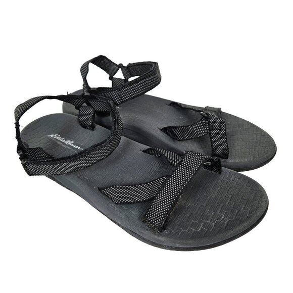 Eddie Bauer Shoes - Eddie Bauer Black Strappy Water Trail Hiking Sandal 8